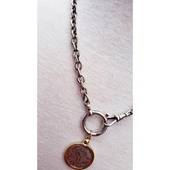 SOLD*Coiledfusion Imperial Coin Sterling Necklace - Picture 4 of 6